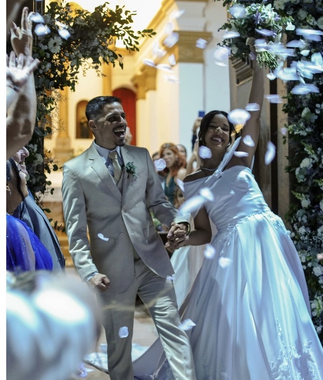 Casal em casamento